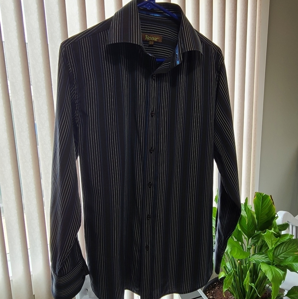 Mens Roar Pinstripe Shirt
